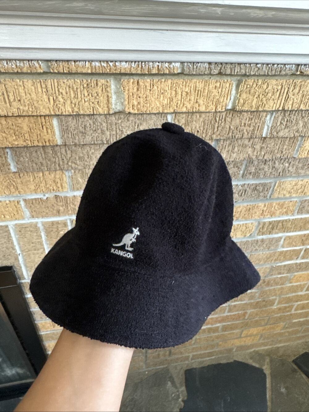 Kangol Bucket Hat Mens XL Black Bermuda Casual Classic Retro 90s Streetwear